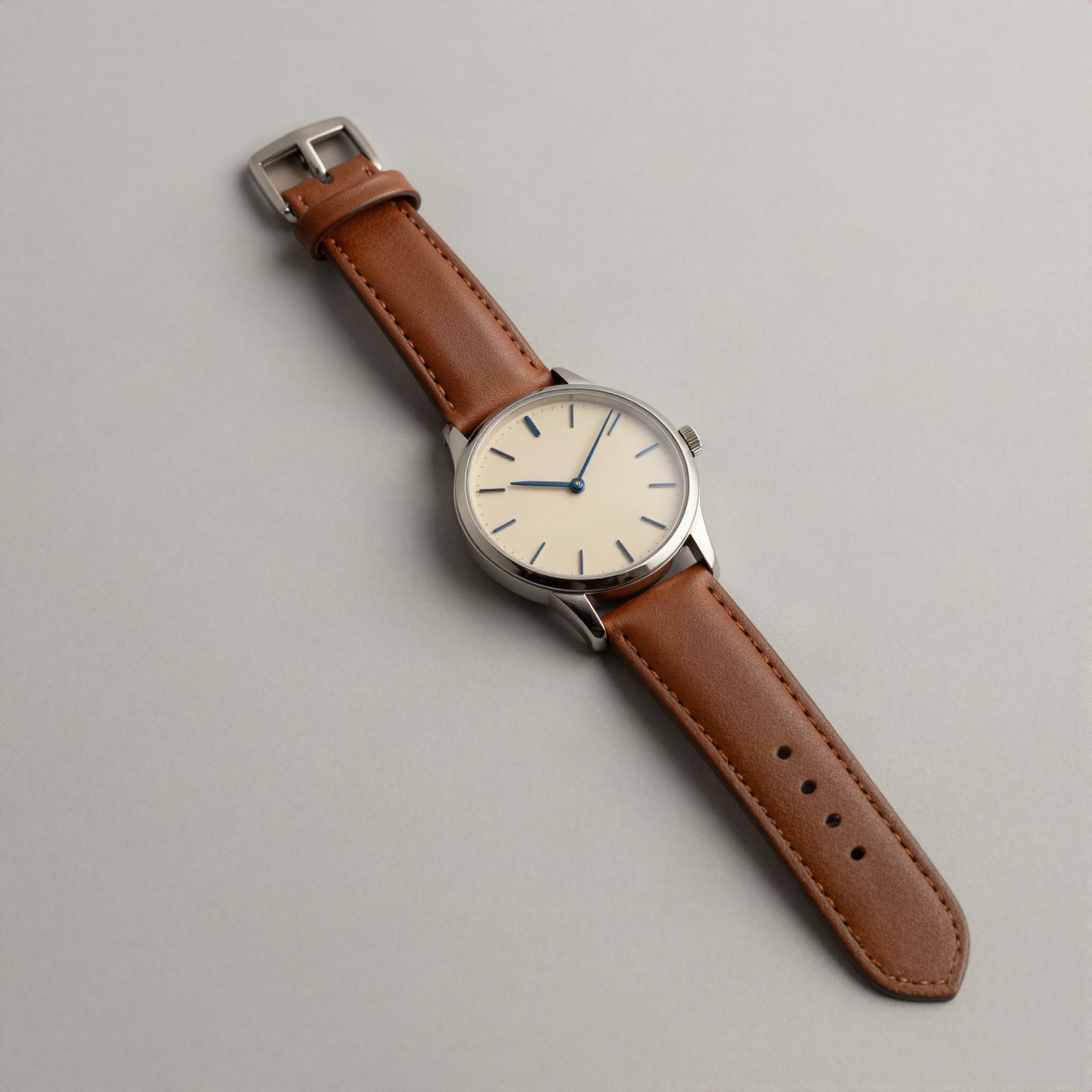 Slim Dress Watch with Ivory Dial
