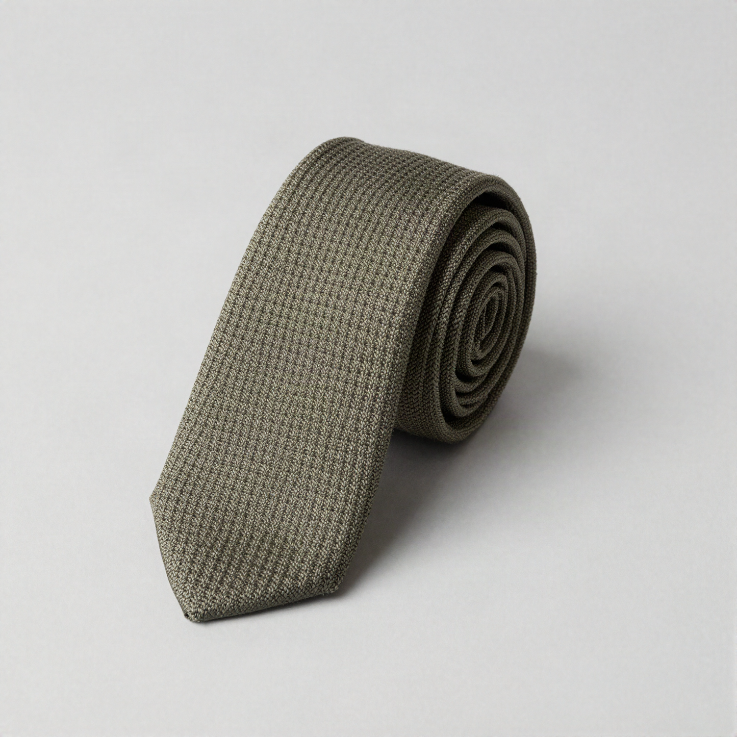 Knitted Silk Tie, Flat Edge