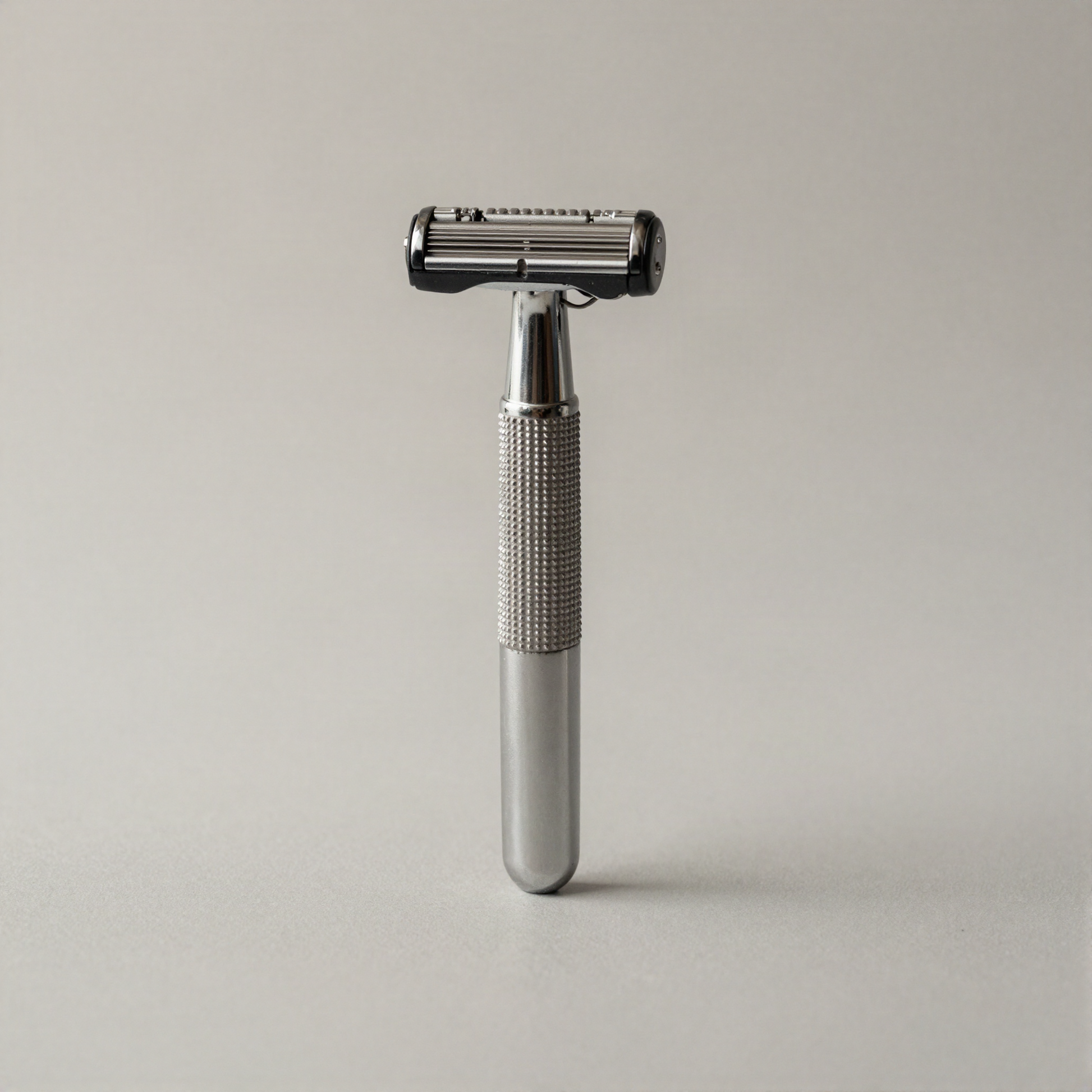 Double-Edge Safety Razor, Knurled Handle