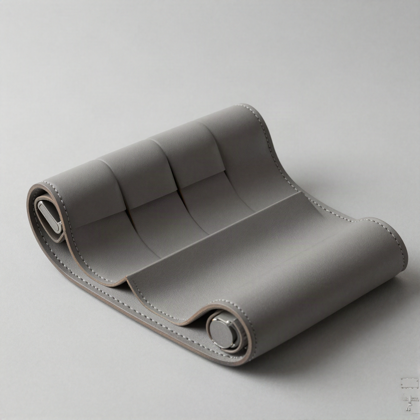 Leather Cable and Pen Organizer Roll