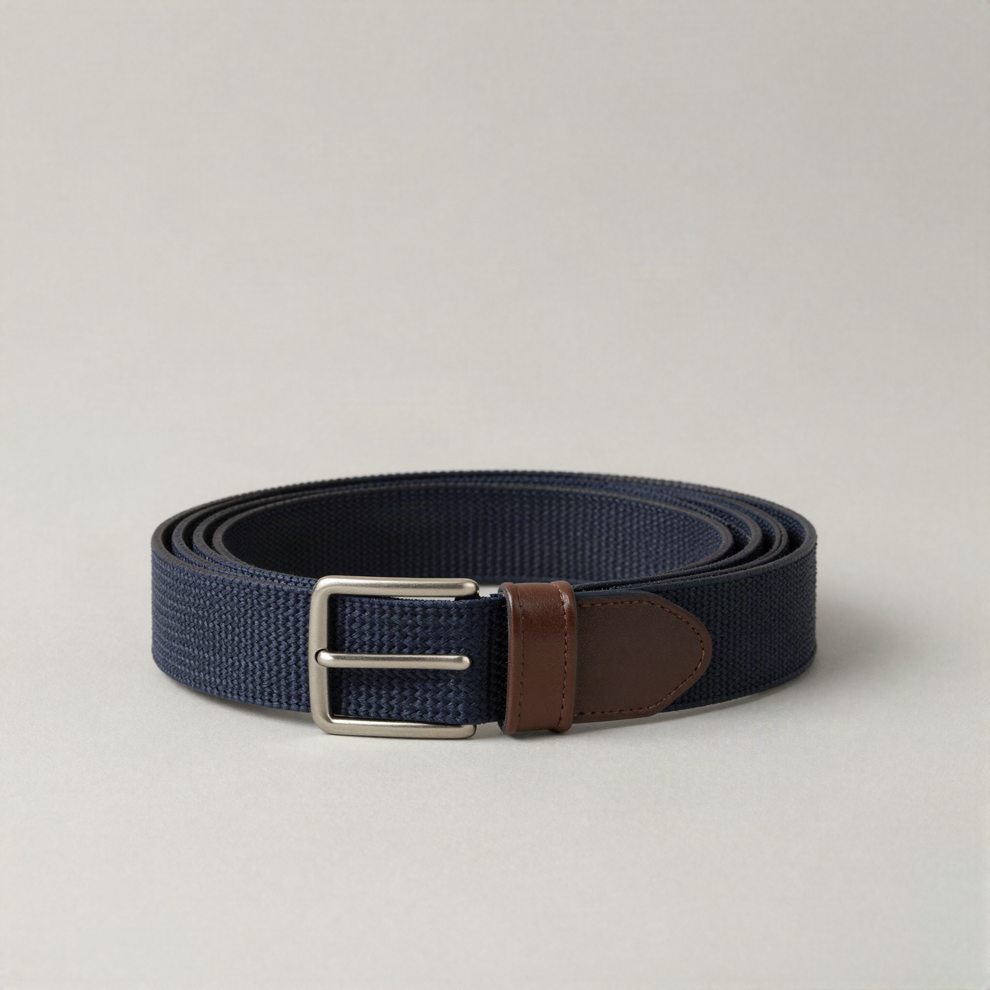 Woven Elastic Belt, Navy